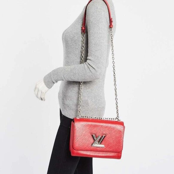 Louis Vuitton Coquelicot Epi Leather Twist MM Bag - Picture 2 of 9